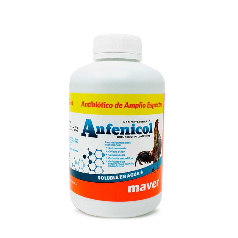 Anfenicol 500 ml - Robles Veterinaria - Maver