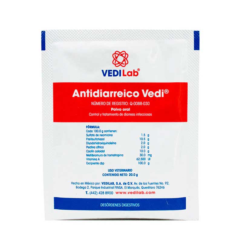 Antidiarreico Vedi Sobre de 20 g - Robles Veterinaria - VEDILab