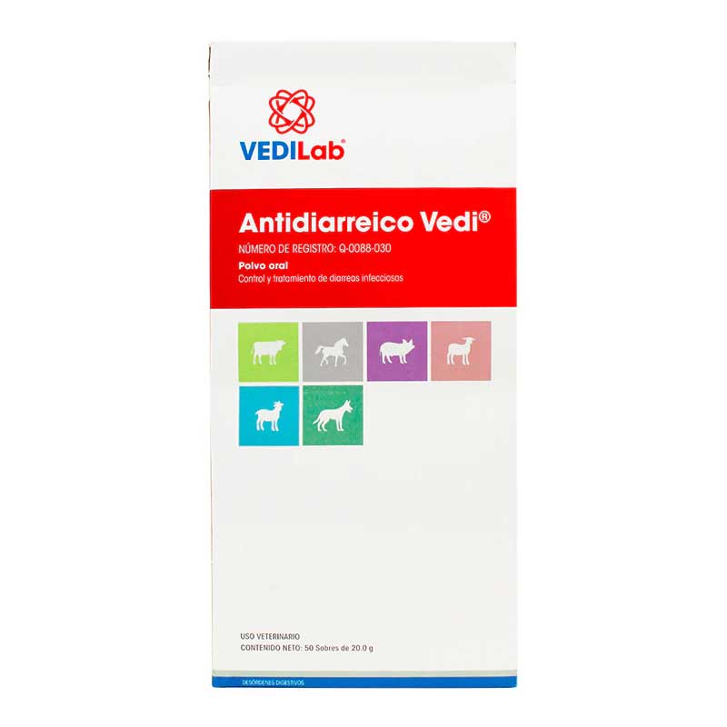 Antidiarreico Vedi Caja con 50 Sobres de 20 g c/u - Robles Veterinaria - VEDILab