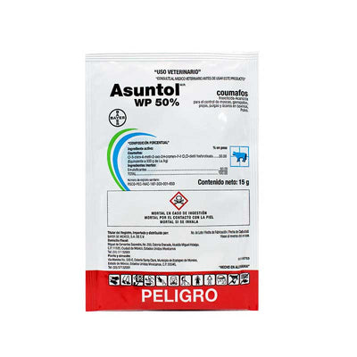 Asuntol WP 50% 15 g - Robles Veterinaria - Bayer - Elanco