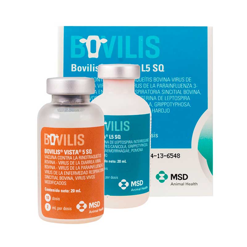 Bovilis Vista 5 L5 SQ 20 ml 10 Dosis - Robles Veterinaria - MSD Salud Animal