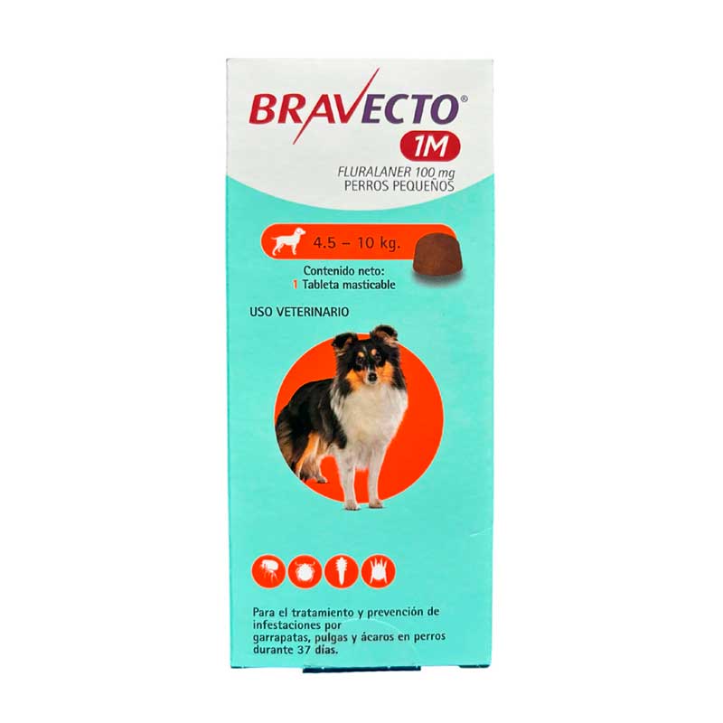 Bravecto 1M 4.5 - 10 kg (100 mg) - Robles Veterinaria - MSD