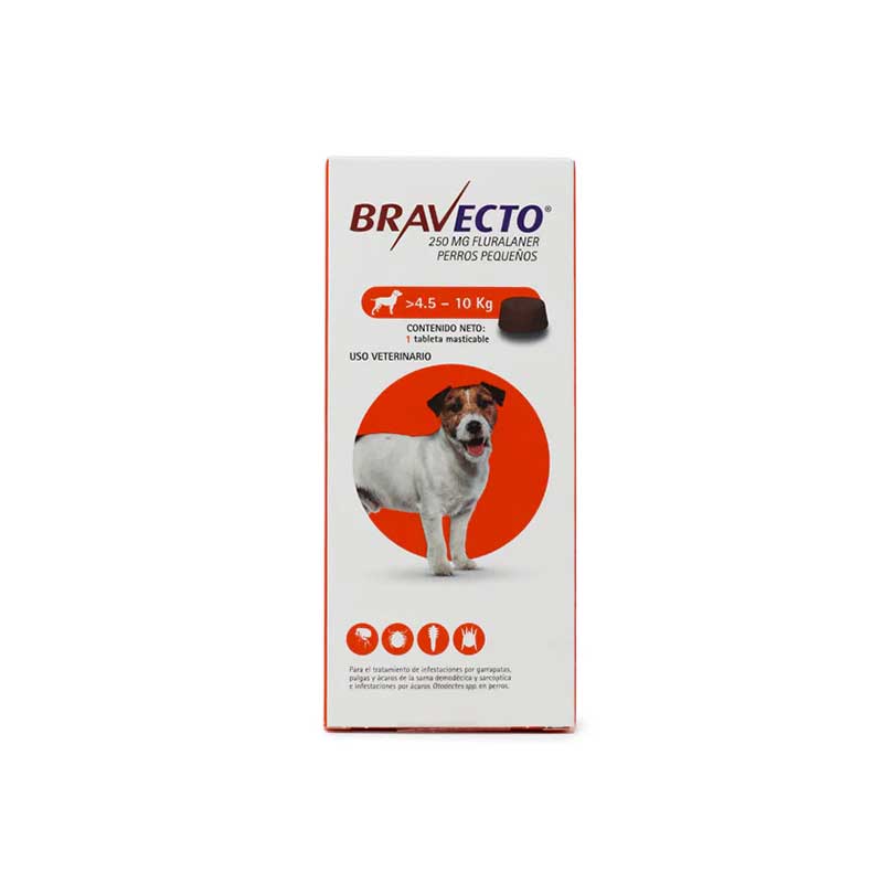 Bravecto 4.5 - 10 kg (250 mg) - Robles Veterinaria - MSD