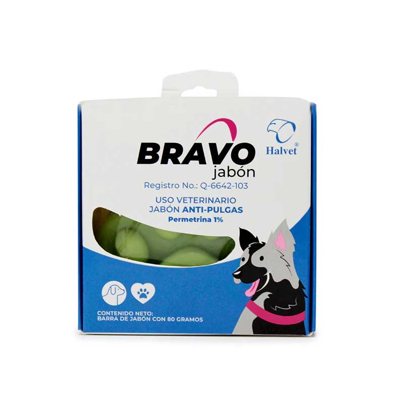 Bravo Jabón 80 g - Robles Veterinaria - Halvet