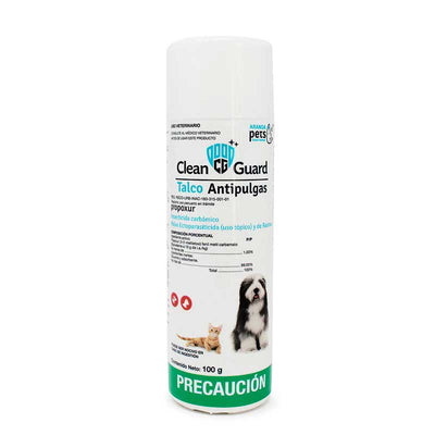 Clean Guard Talco Antipulgas 100 g - Robles Veterinaria - Aranda
