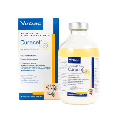 Curacef Duo 250 ml - Robles Veterinaria - Virbac