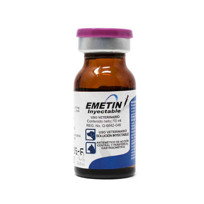 Emetin Inyectable 10 ml - Robles Veterinaria - Halvet