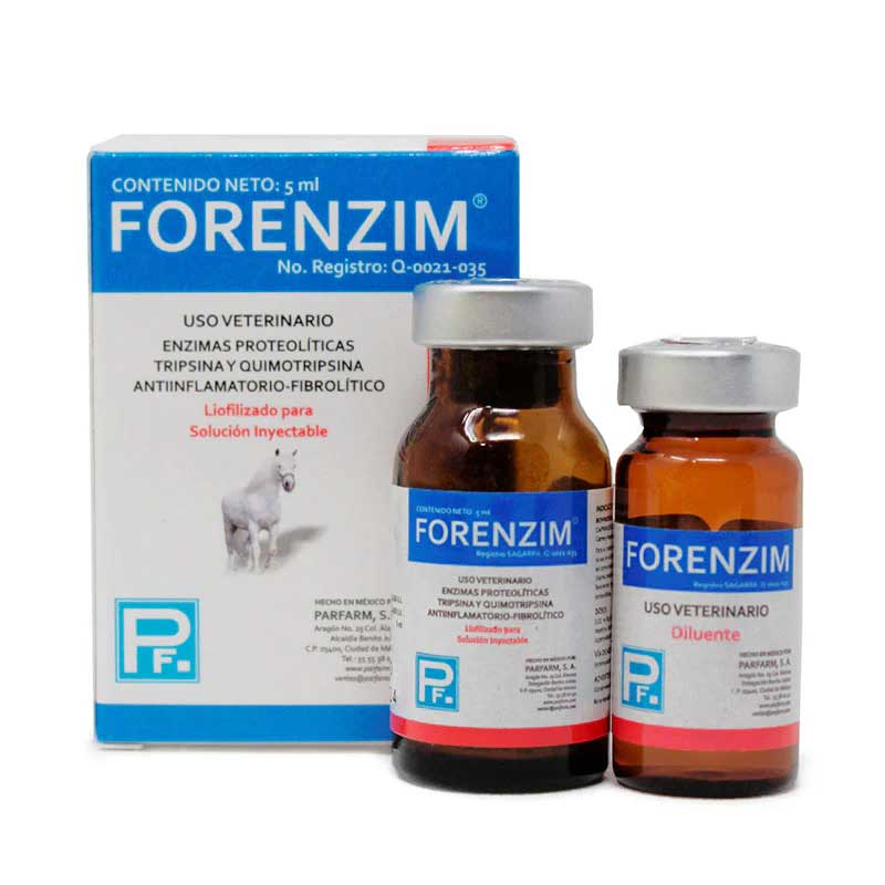 Forenzim 5 ml - Robles Veterinaria - Parfarm