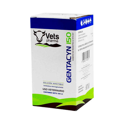 Gentacyn 150 100 ml - Robles Veterinaria - Vets Pharma