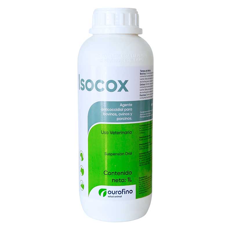 Isocox 1 Litro - Robles Veterinaria - Ourofino