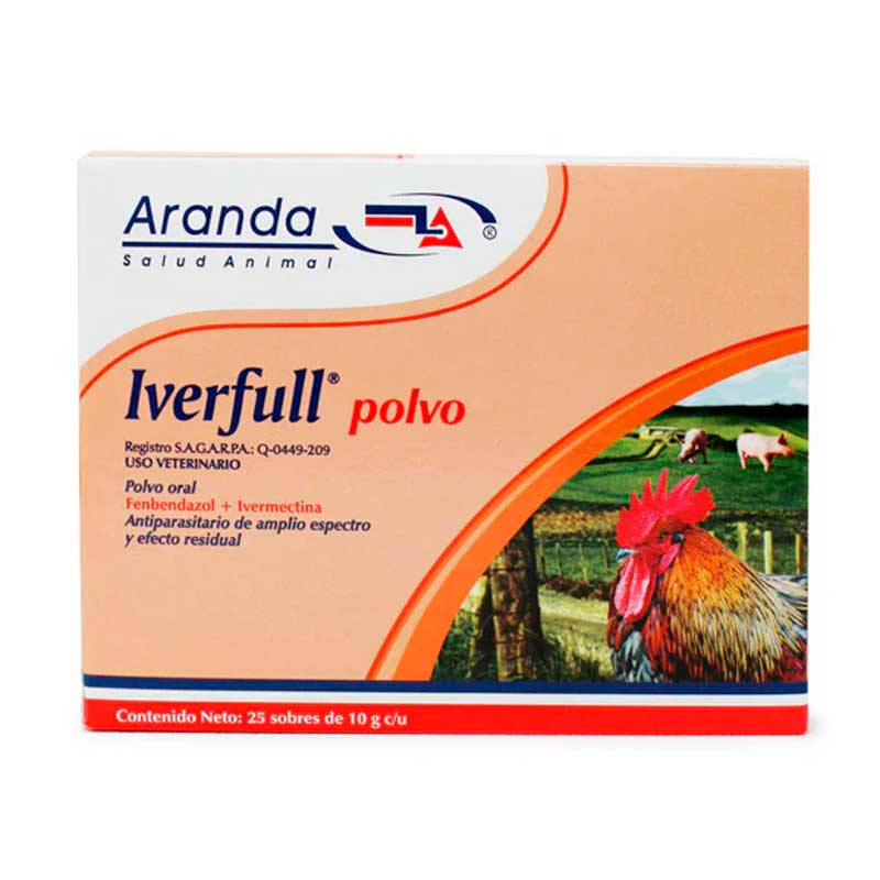 Iverfull Polvo 25 Sobres de 10 g c/u - Robles Veterinaria - Aranda