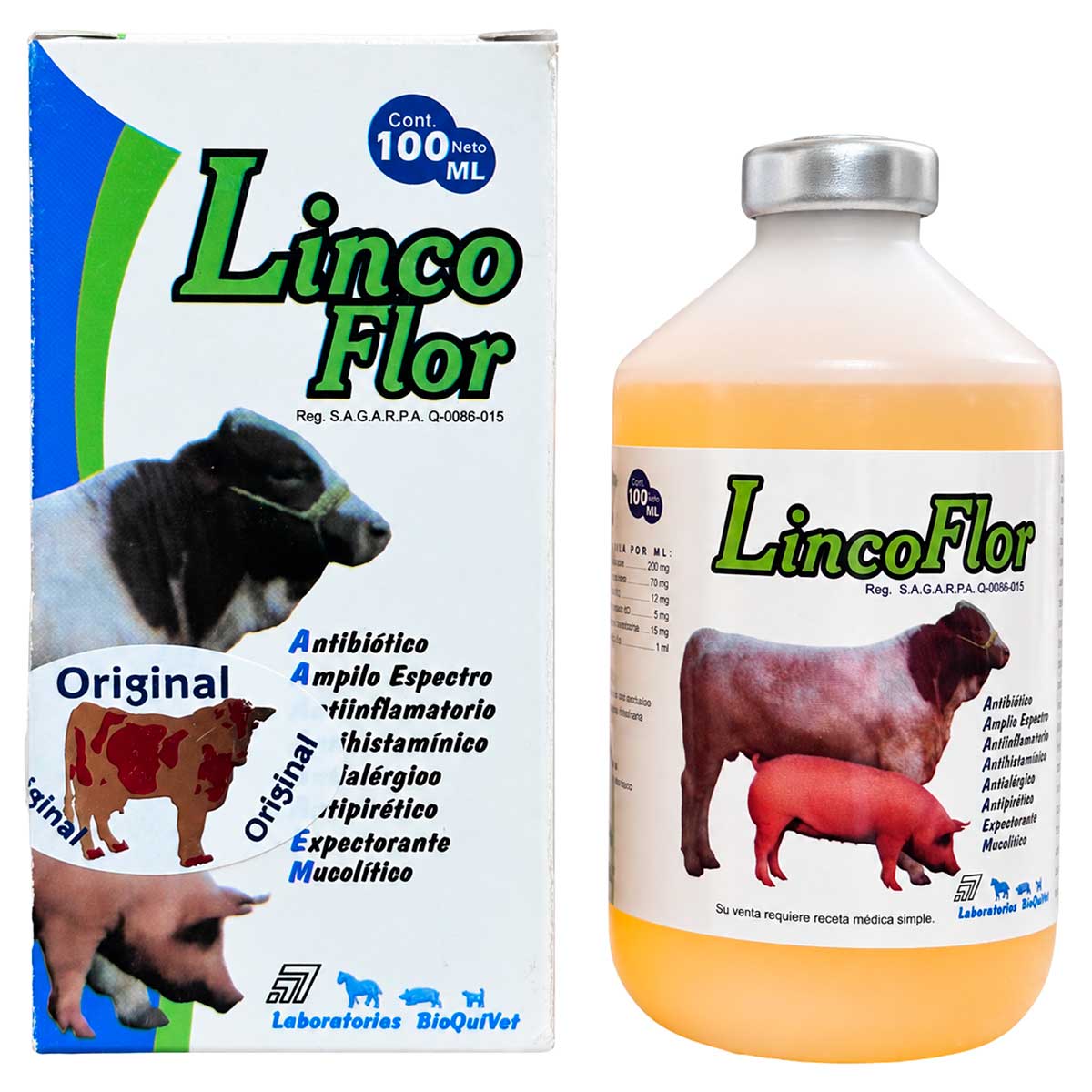 Linco Flor 100 ml - Solución Inyectable - BioQuiVet