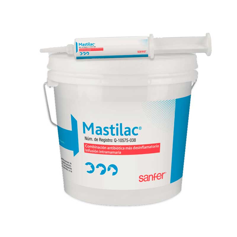 Mastilac Cubeta con 30 Jeringas de 10 ml c/u - Robles Veterinaria - Sanfer
