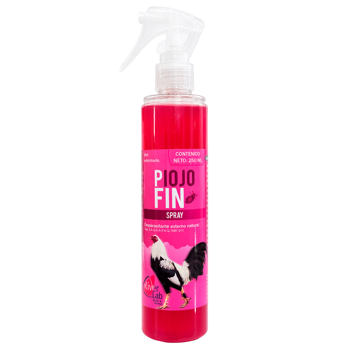 Piojo Fin Spray 250 ml - Desparasitante Externo Natural para Aves - RiverLab