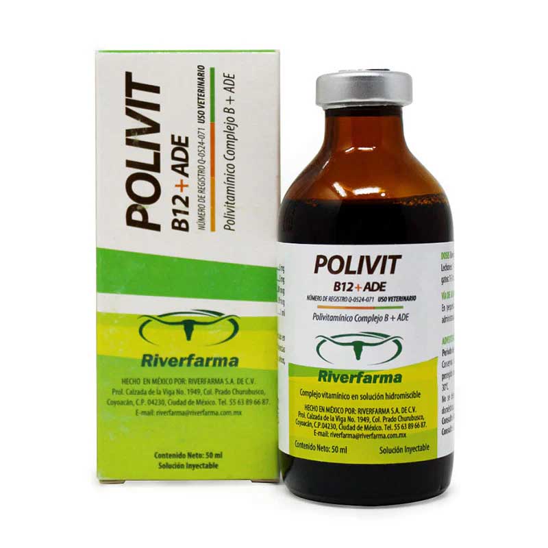 Polivit B12 + ADE 50 ml - Robles Veterinaria - Riverfarma