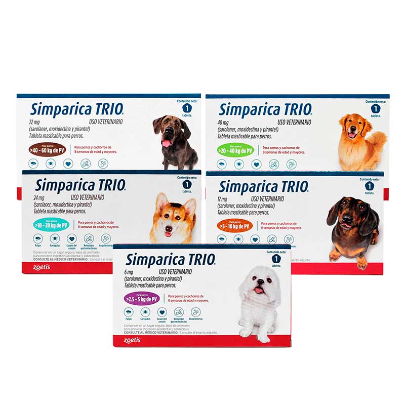 Simparica Trio 1 Tableta - Robles Veterinaria - Zoetis