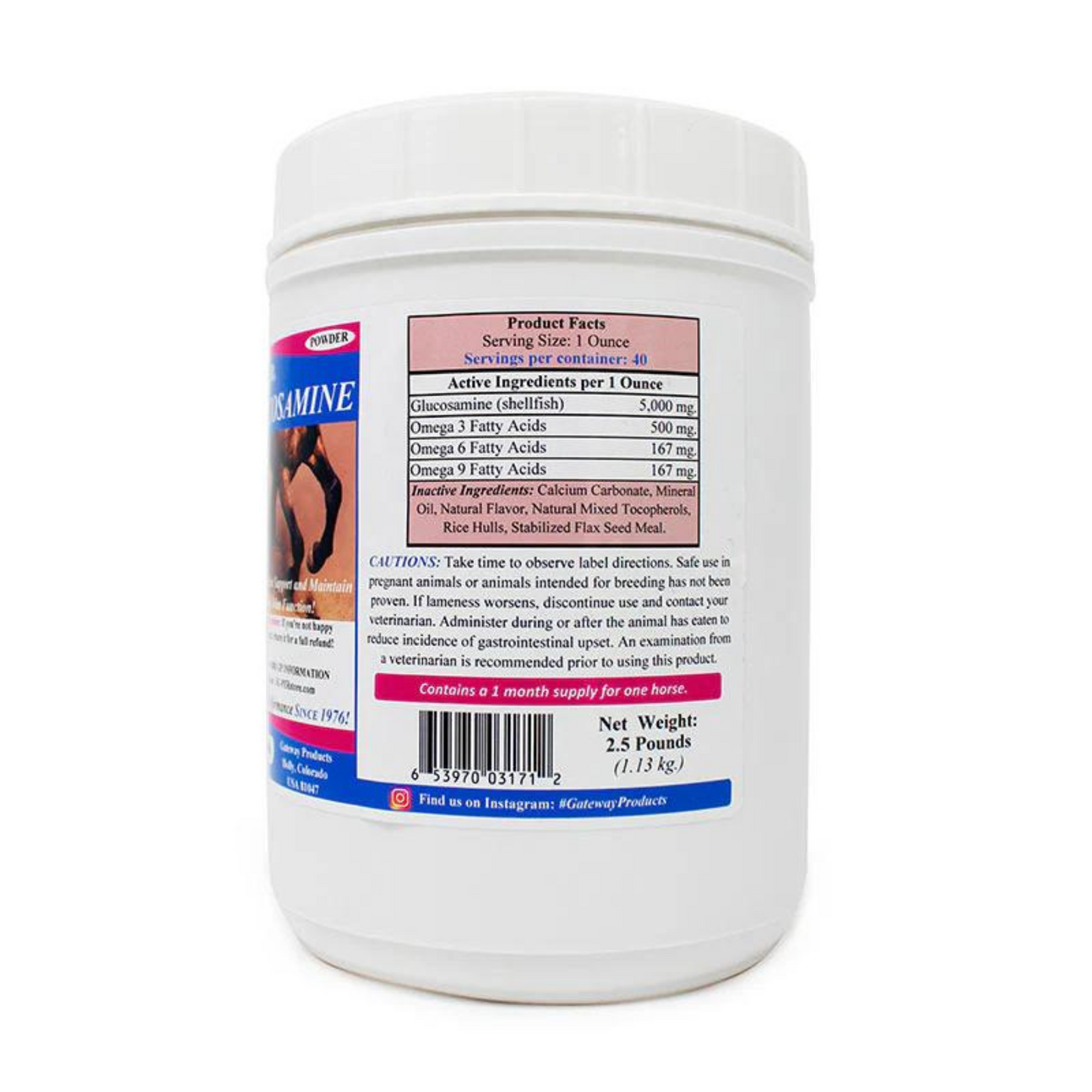 Su-Per Glucosamine 1.13 kg - Robles Veterinaria - Gateway Products