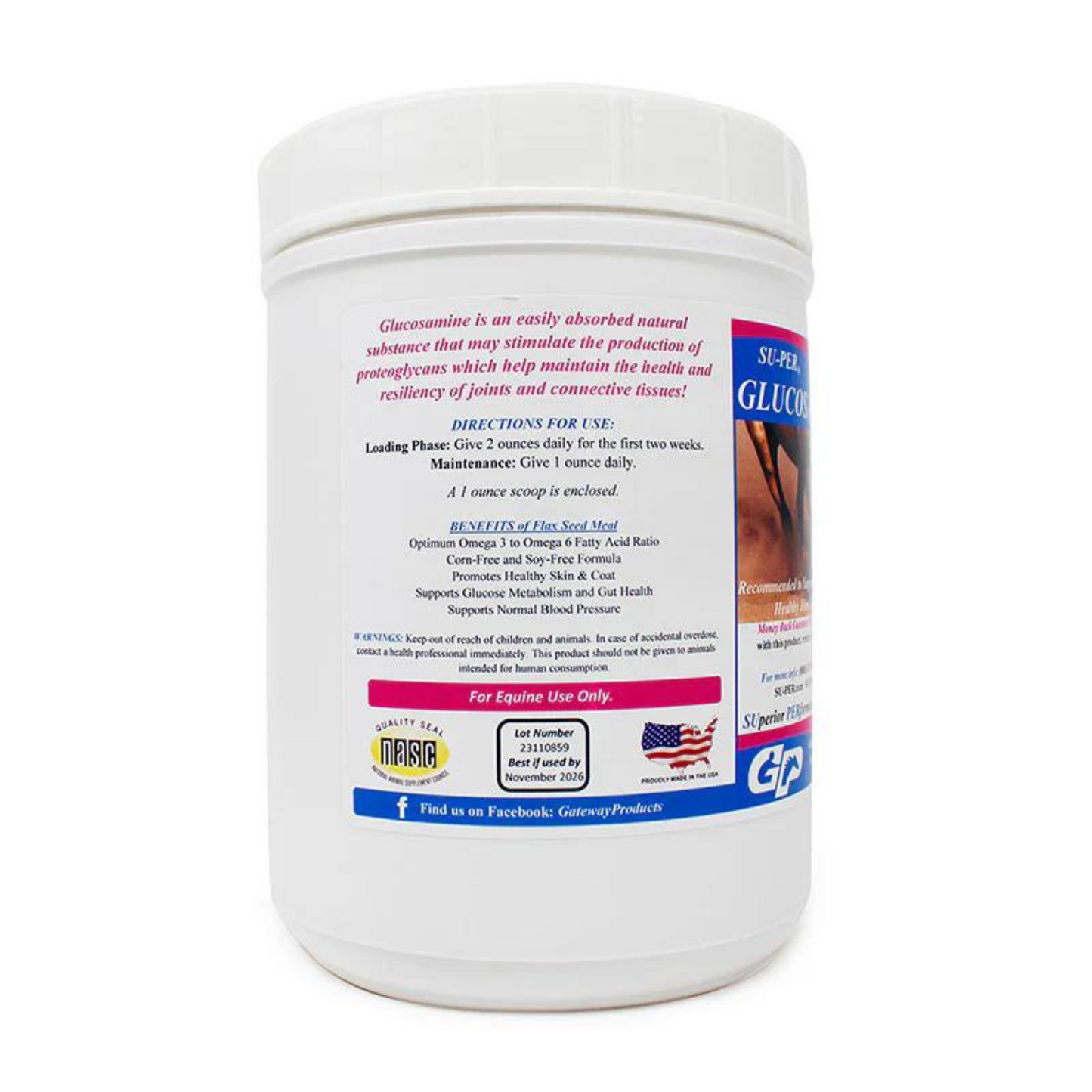 Su-Per Glucosamine 1.13 kg - Robles Veterinaria - Gateway Products