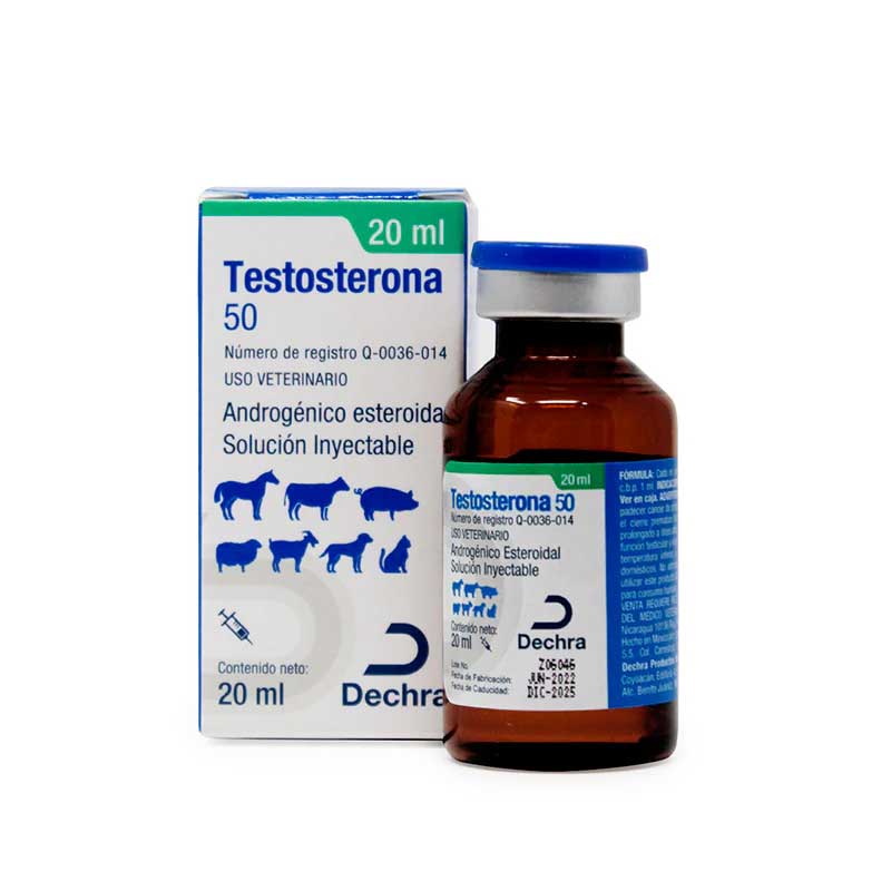 Testosterona 50 20 ml - Robles Veterinaria - Brovel - Dechra