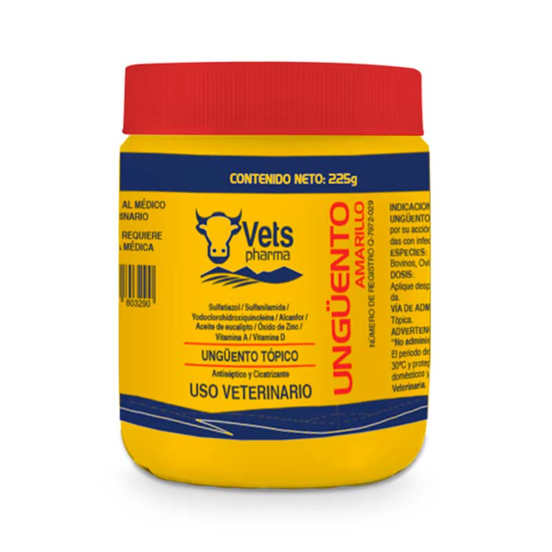 Ungüento Amarillo 225 g - Robles Veterinaria - Vets Pharma