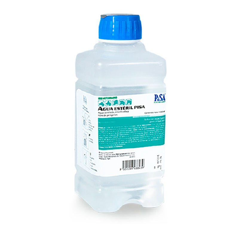 Agua Estéril Pisa 1 Litro - Robles Veterinaria - PiSA Agropecuaria