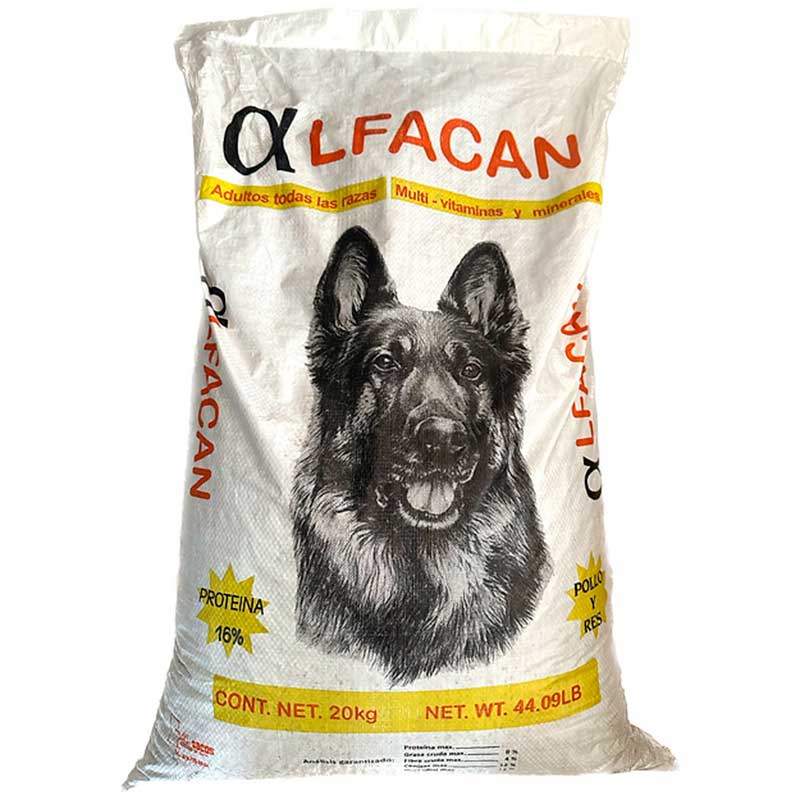 Alimento Alfacan 20 kg - Robles Veterinaria - Prenuba AAA