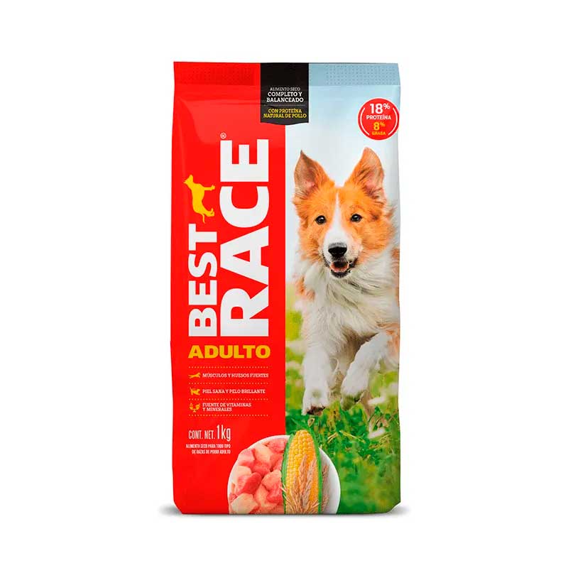 Alimento Best Race Adulto 1 kg - Robles Veterinaria