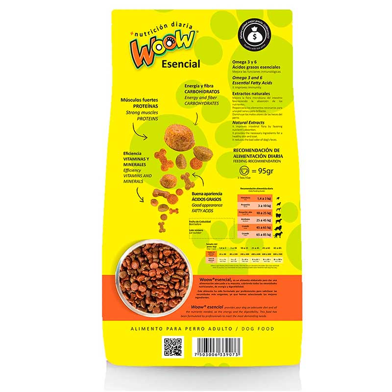 Alimento Woow Esencial 20 kg - Robles Veterinaria - Woow - Guf
