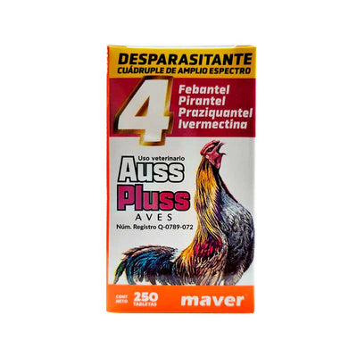 Auss Pluss 250 Tabletas - Robles Veterinaria - Maver