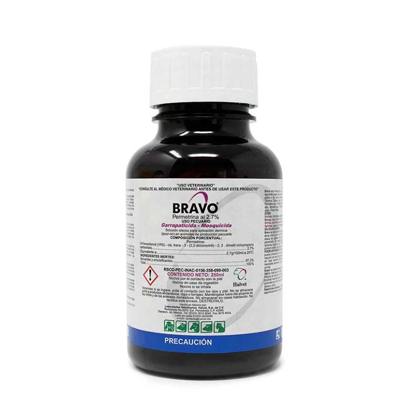 Bravo 2.7% Pour On 250 ml - Robles Veterinaria - Halvet