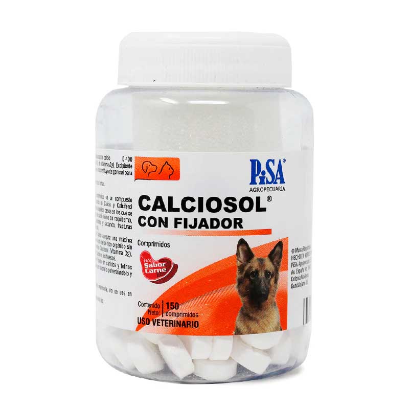 Calciosol con Fijador 150 Tabletas - Robles Veterinaria - PiSA Agropecuaria