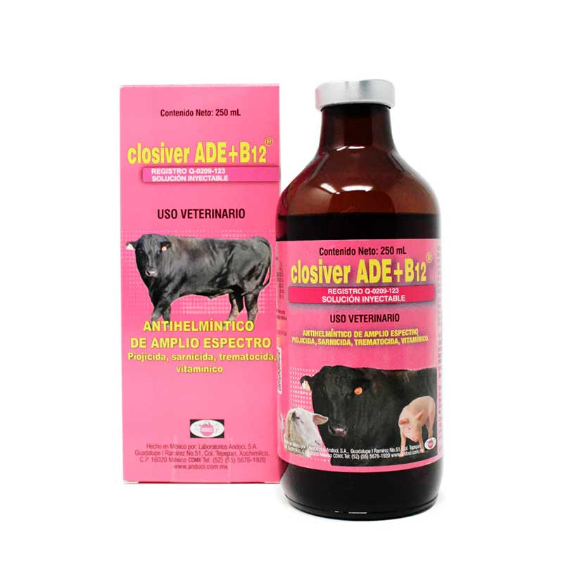 Closiver ADE+B12 250 ml - Robles Veterinaria - Andoci