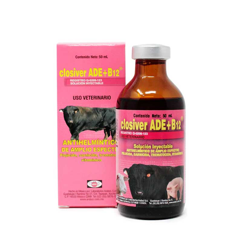 Closiver ADE+B12 50 ml - Robles Veterinaria - Andoci