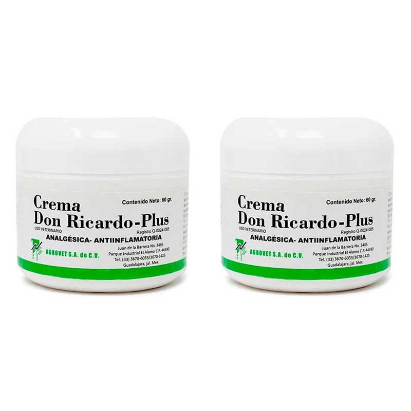 Crema Don Ricardo-Plus 60 g (2 piezas) - Robles Veterinaria