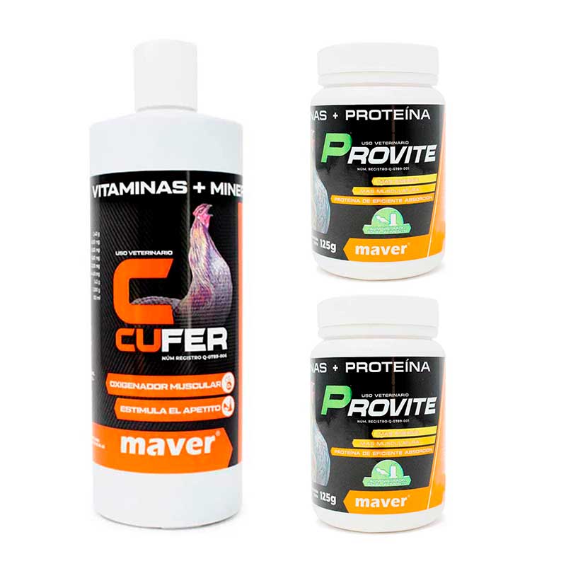 Cufer Aves 500 ml + 2 Provite 125 g c/u - Robles Veterinaria