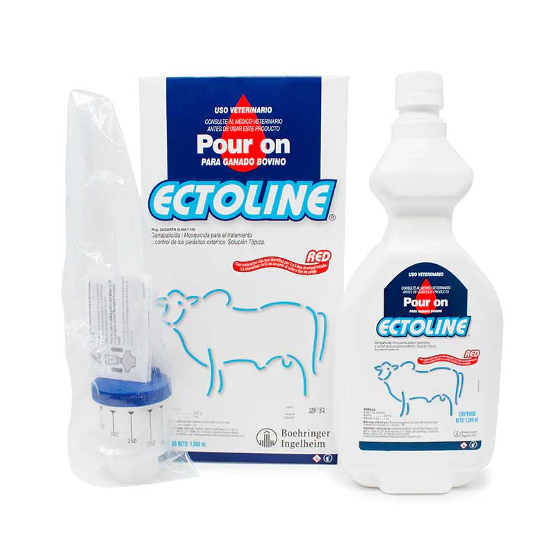 Ectoline Pour On 1 Litro - Robles Veterinaria - Boehringer Ingelheim - Merial