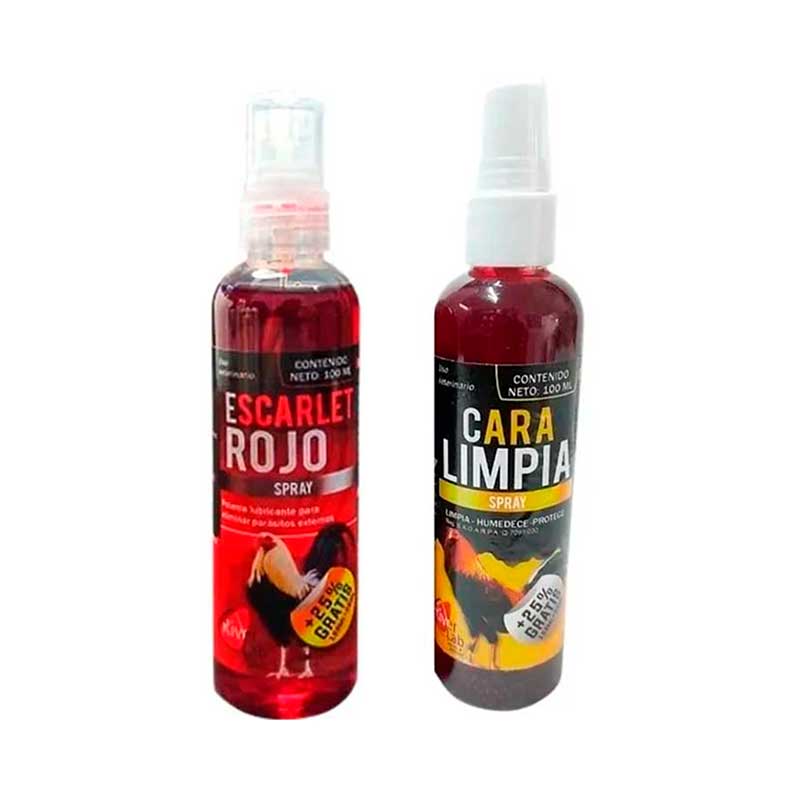 Escarlet Rojo 100 ml + Cara Limpia 100 ml - Robles Veterinaria