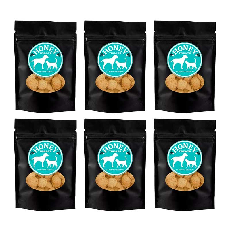 Galletas Aliento Fresco Honey Treats 100 g (6 Piezas) - Robles Veterinaria