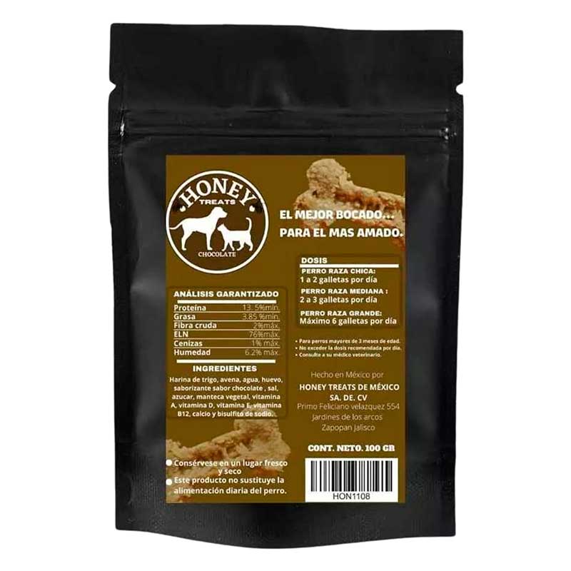 Galletas Chocolate Honey Treats 100 g - Robles Veterinaria