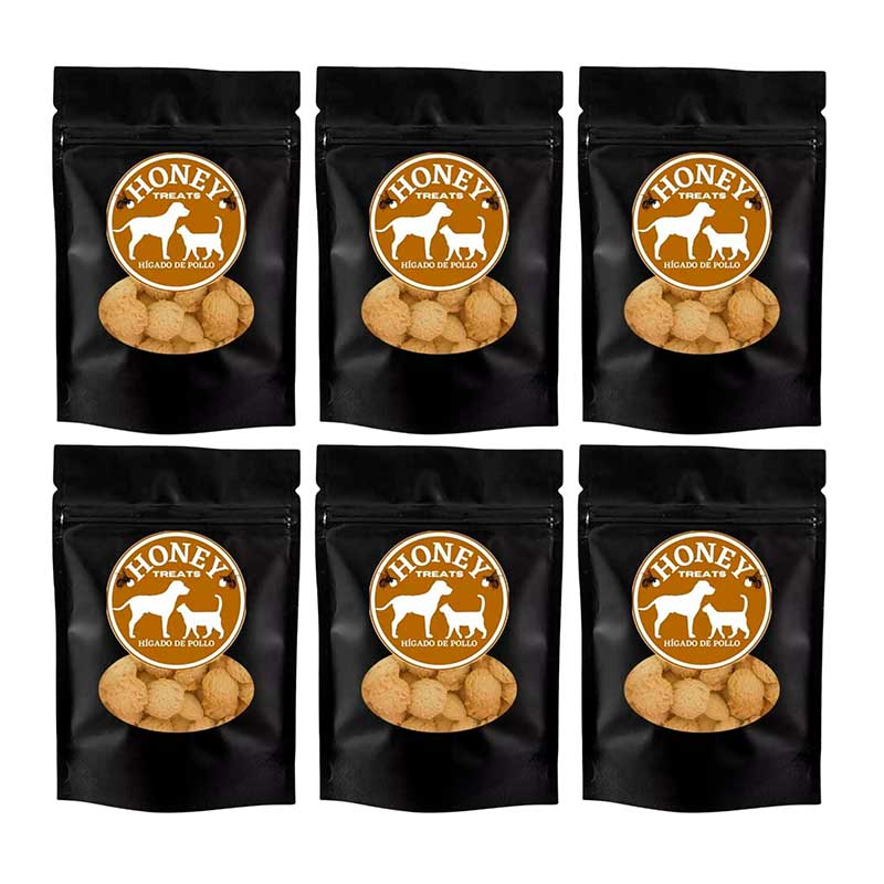 Galletas Hígado de Pollo Honey Treats 100 g (6 piezas) - Robles Veterinaria
