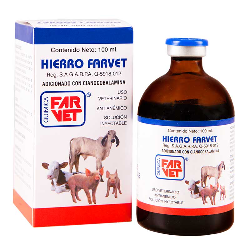 Hierro Farvet 100 ml - Robles Veterinaria - Farvet