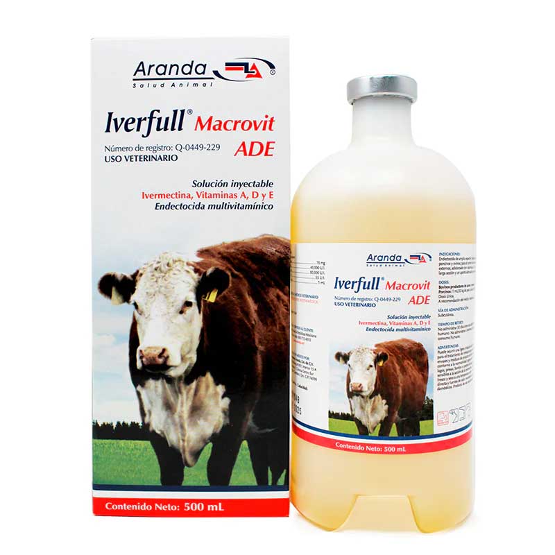 Iverfull Macrovit ADE 500 ml - Robles Veterinaria - Aranda