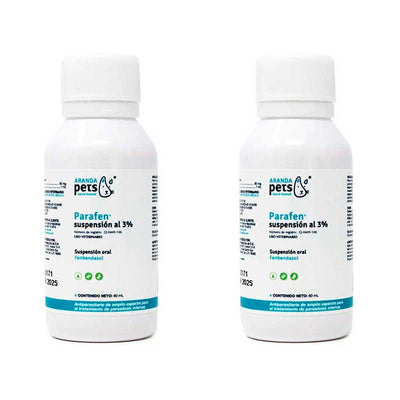 Parafen Suspensión 3% 60 ml (2 piezas) - Robles Veterinaria