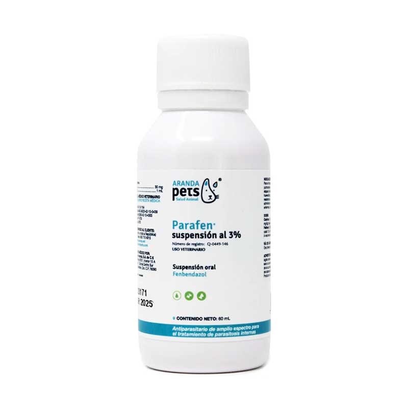 Parafen Suspensión 3% 60 ml - Robles Veterinaria - Aranda