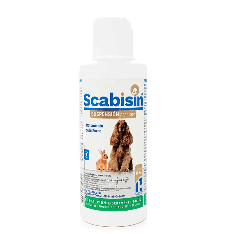 Scabisin Suspensión Acaricida 100 ml - Robles Veterinaria - Chinoin Veterinaria