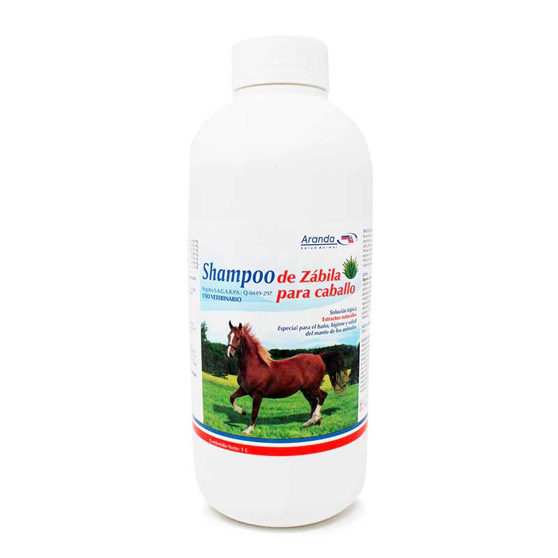 Shampoo de Zábila para Caballo 1 Litro - Robles Veterinaria - Aranda