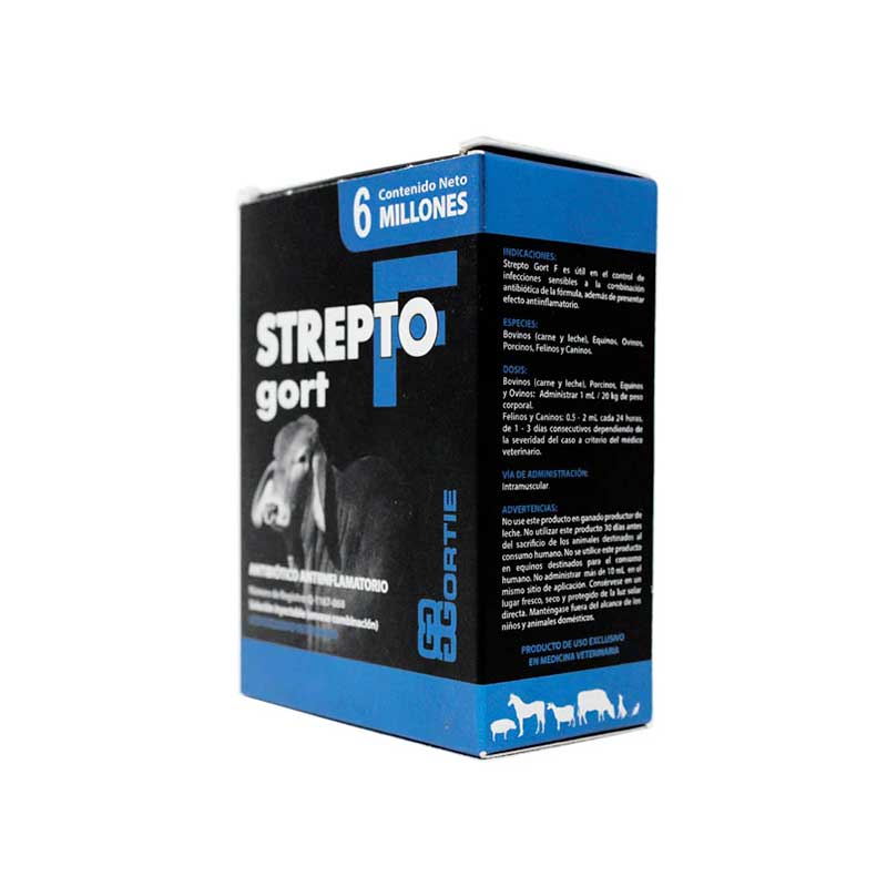 Strepto Gort F 6 Millones - Robles Veterinaria - Gortie