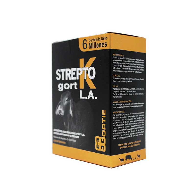 Strepto Gort K L.A. 6 Millones - Robles Veterinaria - Gortie