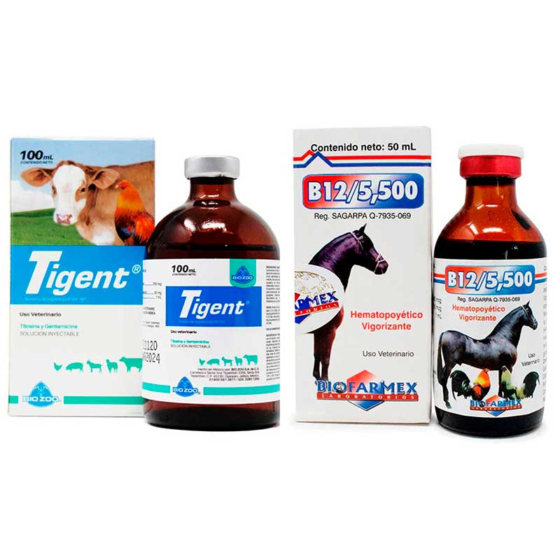 Tigent 100 ml + Vitamina B12/5,500 50 ml - Robles Veterinaria