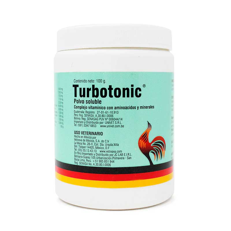 Turbotonic Polvo 100 g - Robles Veterinaria - Vetinova